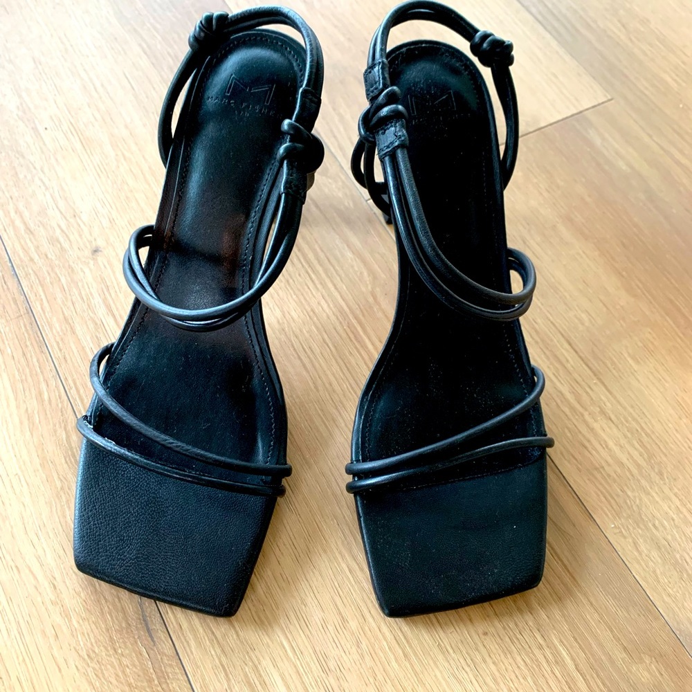 Marc Fisher Black Strappy Sandals